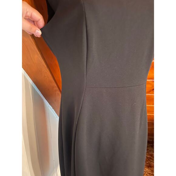 Calvin Klein Scoop Neck Sleeveless Black Sheath Dress Size 10 - Picture 4 of 8